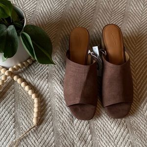 NWT Heeled Mules